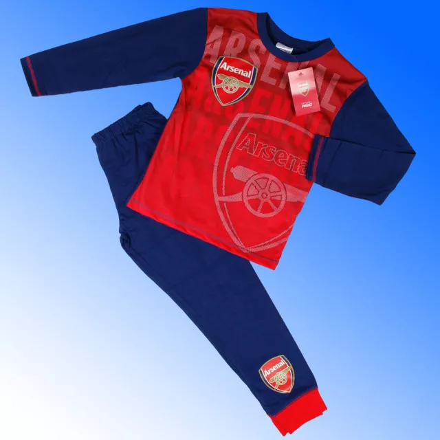 Boys Genuine Official Arsenal FC Football Pyjamas #AFC Age 2-12 Years 2