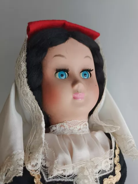 BAMBOLA doll muneca poupee puppen 34 cm ABRUZZO celluloide vintage anni '50-'60