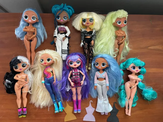 LOL Surprise OMG Dolls Big Sister Lot 9 Fabulous Dolls Disco Diva Chillax Fame