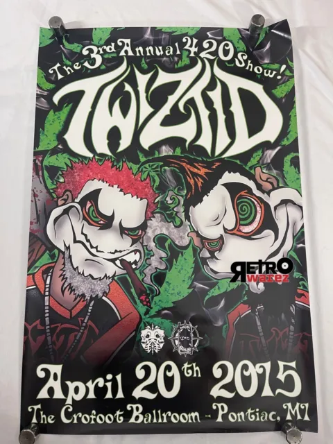 Twiztid - 420 2015 Concert Poster 24x36” insane clown posse axe murder boyz mne