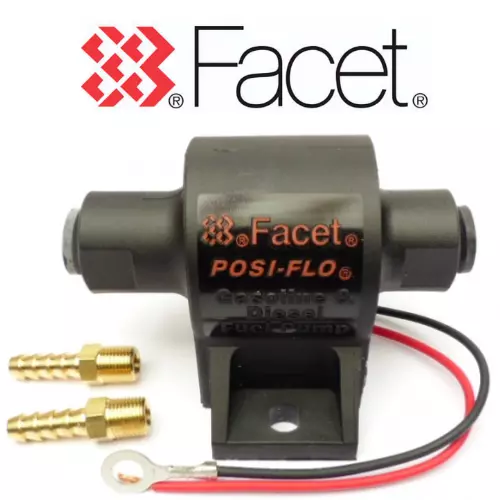 FACET 60107 Posi Débit Essence Pompe + 8mm Unions - 7.0 - 10 Psi - Classé 200