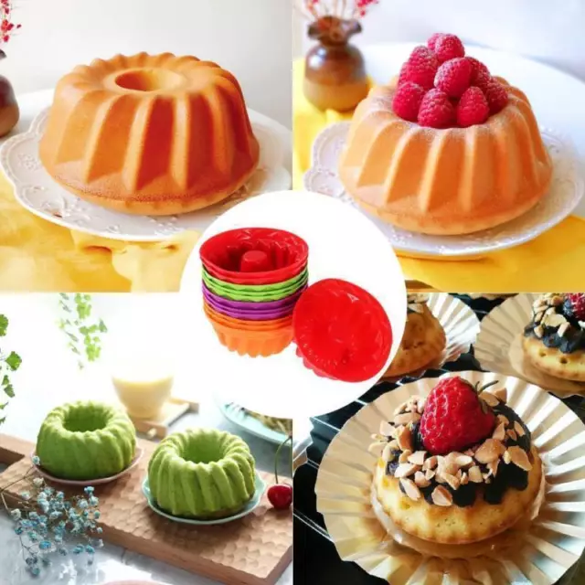 Stampo per torta in silicone 12 pezzi stampo da forno Guglhupf Gugelhupf torta ciotola stampo da forno dessert