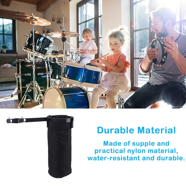 Drum Sticks Storage Holder Clamp On Carrying Case Large Capacity Organizer