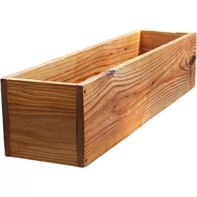 Rustic Wood Planter Box for Succulents, Cactus, and Flowers-EQ