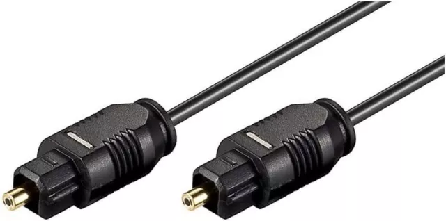 Câble Toslink, optique numérique pour les données audio, noir, 1m