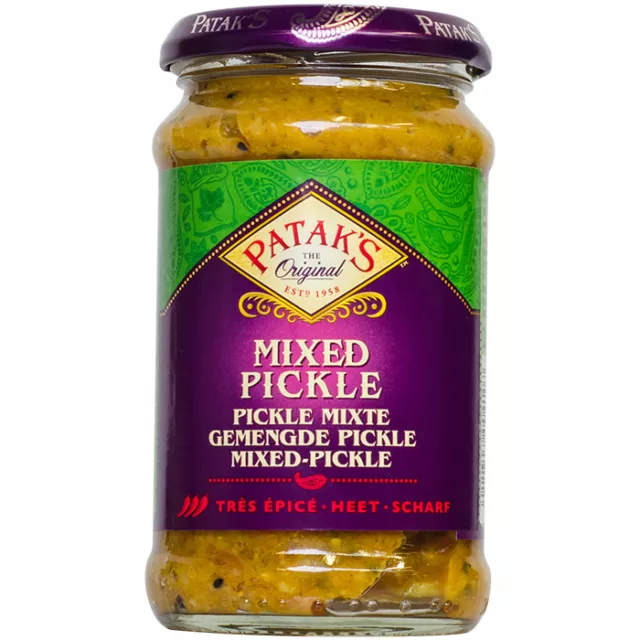 Patak's Mixed Pickle piccante 283 g verdure in salamoia acide pataks hot