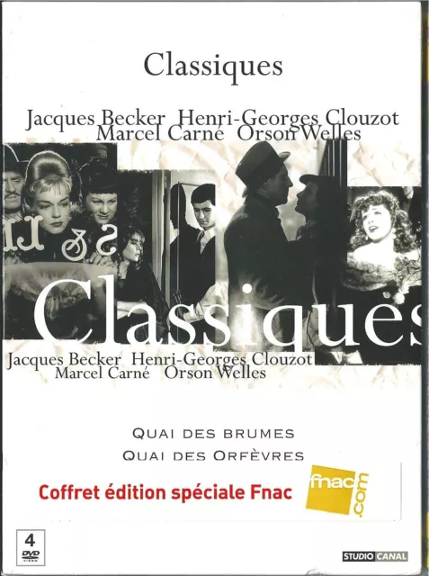 Coffret Neuf 4 Dvd Classique Quai Des Brumes Des Orfevres Casque D'or Le Proces