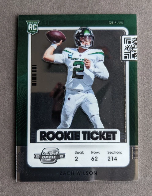 2021 Panini Contenders Optic Rookie Ticket Zach Wilson RC New York Jets #98