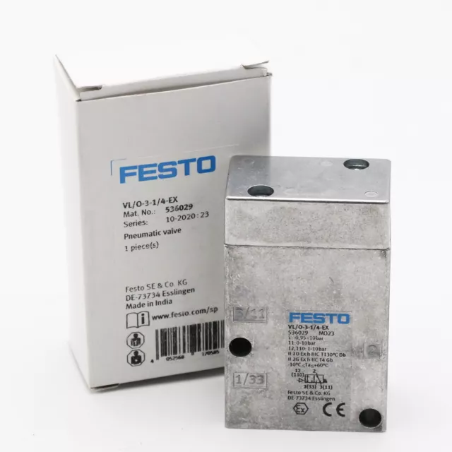 Festo 536029 Pneumatikventil VL/O-3-1/4-EX