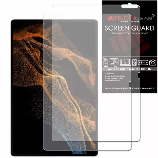 2x TECHGEAR MATTE ANTIGLARE Screen Protectors Samsung Tab S8 Ultra 14.6" SM-X900