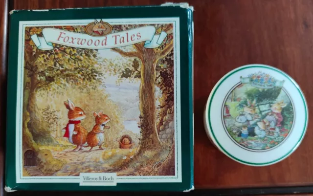 Villeroy and Boch 1994 Foxwood Tales (Brian Paterson) Süßigkeitendose/Schmuckset (7 cm)