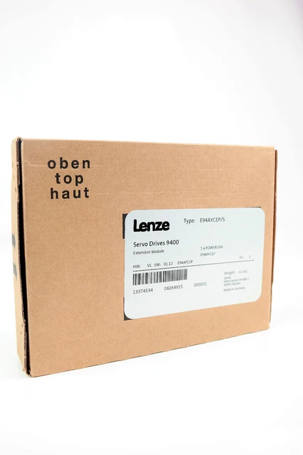 Lenze Servo Drive 9400 LAN only Ethernet Extension Module E94AYCEN HW