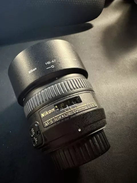 Nikon AF-S FX Nikkor 50mm f/1.4G Auto Focus Lens (incl Lens hood)