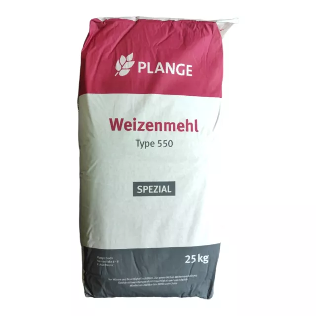 Weizenmehl Plange 550 Spezial - 25 Kg (1,60 EUR/kg)