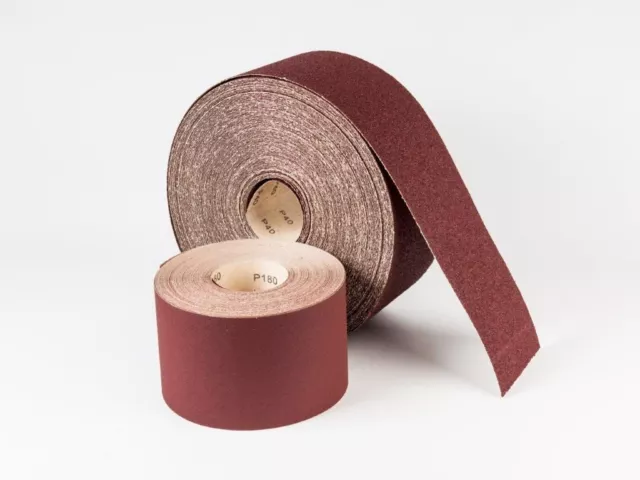 SANDPAPER ROLL, Aluminium Oxide;  50m, 25m, 5m, 1m x 115mm