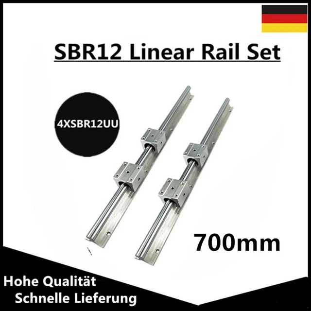 Set Di 4 Collarini Per Alberi Lineari SBR12 - Diametro 12mm, In Alluminio, Per Macchine CNC - Foto 9