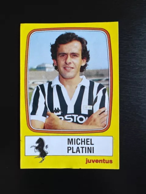 1985-86 Panini Calciatori MICHEL PLATINI Juventus #120 FIGURINA Esaurita STICKER