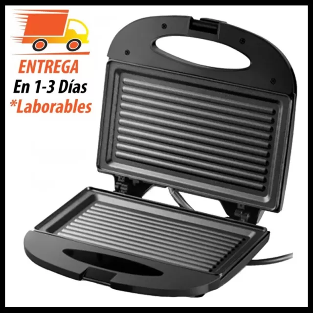 Sandwichera Grill Antiadherente 750W Maquina de Panini, Parrilla para Sandwich