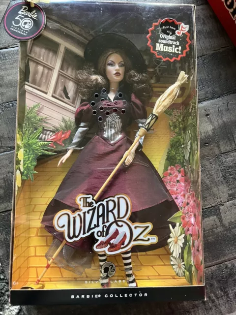 BARBIE Wicked Witch Of The East Wizard of Oz 50th Anniversary Doll Silver Label