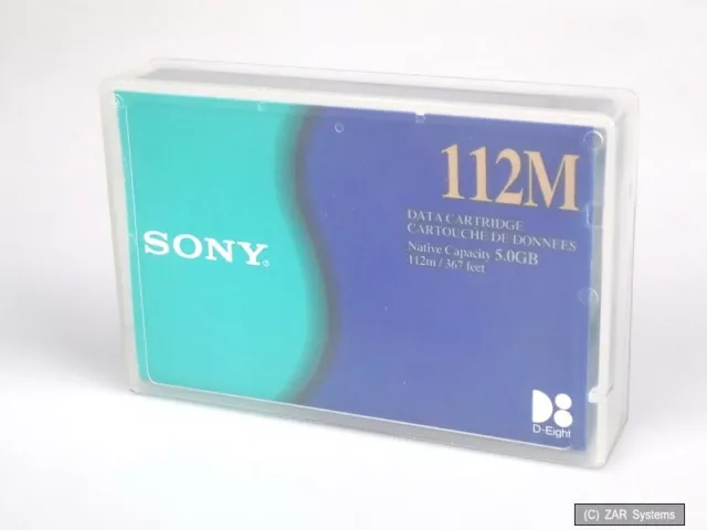 SONY 112M QG112M 5GB 8mm Streamer Bandkassette Datenkassette für D8-Format, NEU