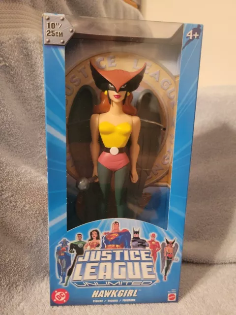 2004 Mattel Justice League Unlimited 10 Inch Hawkgirl Factory Sealed NIP