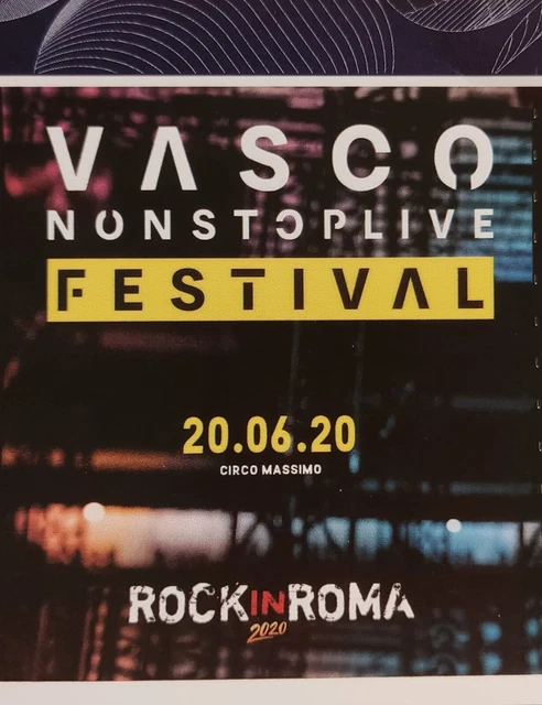 biglietto concerto vasco rossi Roma 12/06/2022 Circo Massimo