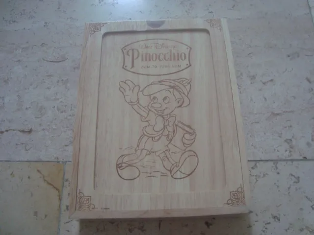 Walt Disney PINOCCHIO *NEW&SEALED* MEGARARE WoodenBox slipcover BLU-RAY Coll Ed