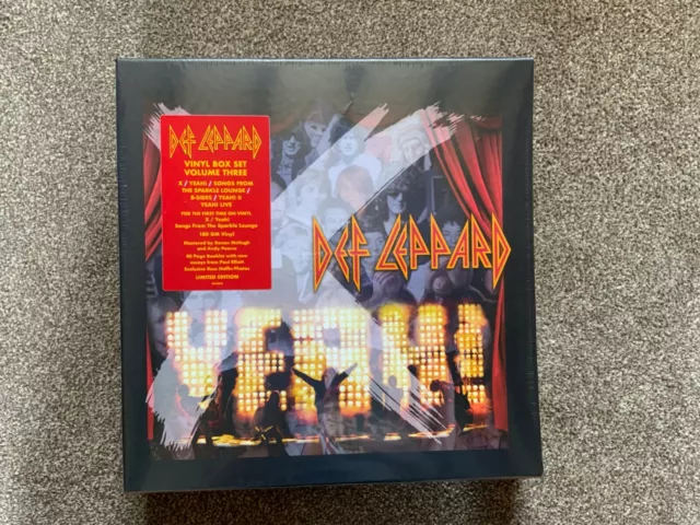 Def Leppard 9-LP Vinyl Box Set: Vinyl Collection Vol. 3, X, Yeah, Sparkle Lounge