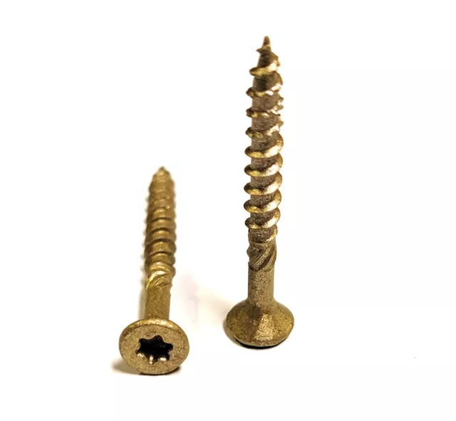 #8x1-1/2" Max Drive 6-Lobe Outdoor Wood Decking / Fencing Screws SKT Coating ACQ