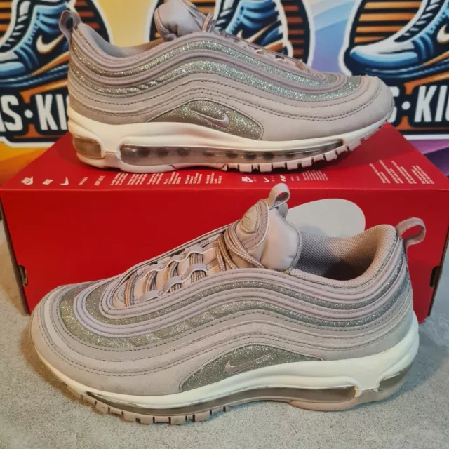 NIKE AIR MAX 97 Glitter Particle Rose Trainers Womens Girls Size 6 UK Used NoBox 49.99 PicClick UK