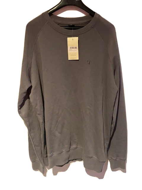 Cotton Traders Loopback Sweatshirt Dark Mercury Large Mens Jumper BNWT