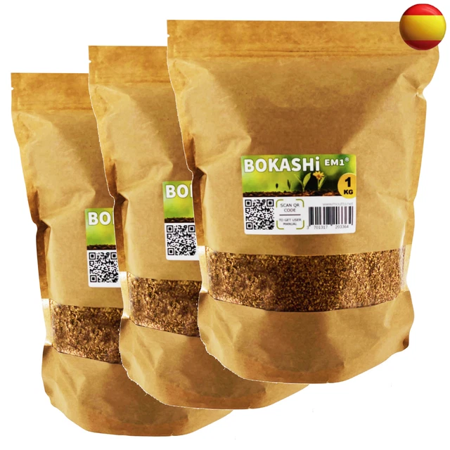 Bokashi 3kg, Acelerador / Activador Alta fermentación biológica EM-1® para compo