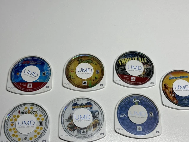 PSP LOT WITH Ultimate Ghosts 'N Goblins And 5 Other Games And A