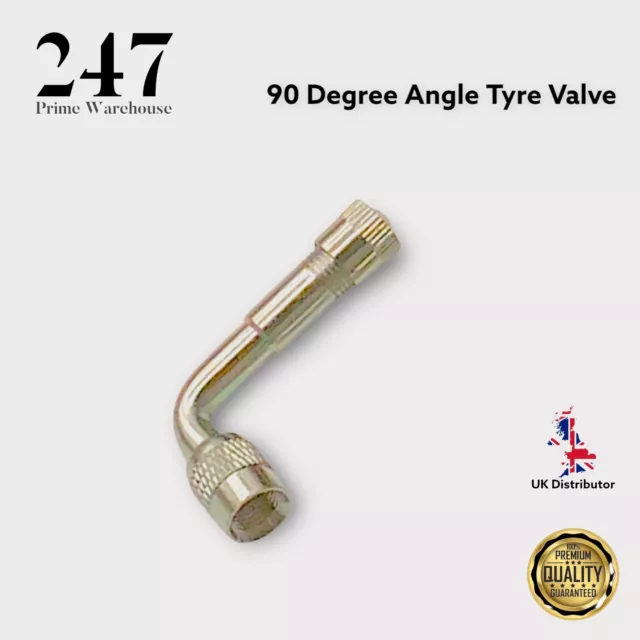 1x 90 Degré Angle Valve Pneu Adaptateur Extension Moto Voiture Vélo