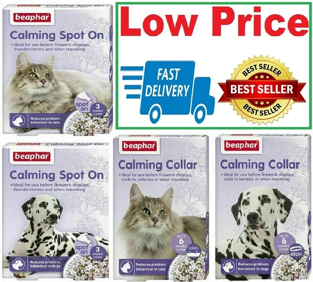 Beaphar Calming Spot On Beaphar Calming Collar for Dogs Cats Reduces Stress