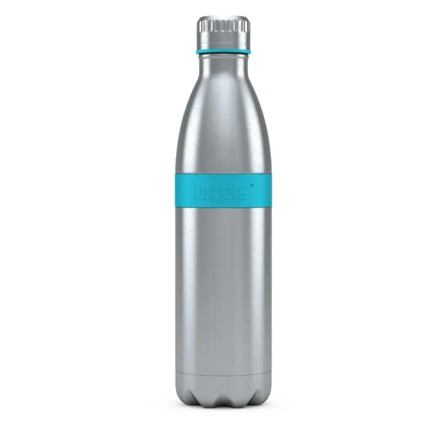 BODDELS Trinkflasche TWEE 0,8l türkisblau türkisblau Edelstahl/ PP/ Silikon B10-