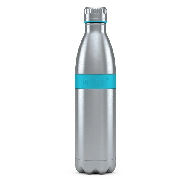 BODDELS Trinkflasche TWEE 0,8l türkisblau türkisblau Edelstahl/ PP/ Silikon B10-