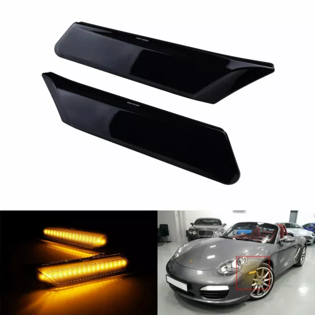 Pour Porsche 911 Boxster Cayman 987 05-12 LED Latéral Répétiteur Côté Clignotant