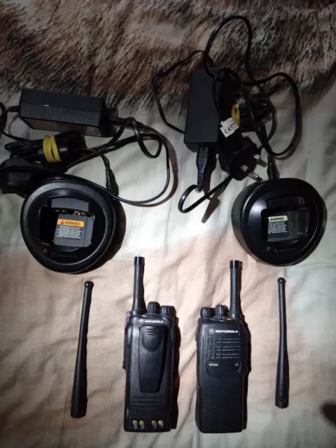 Motorola Gp340 UHF 1W Radios X2