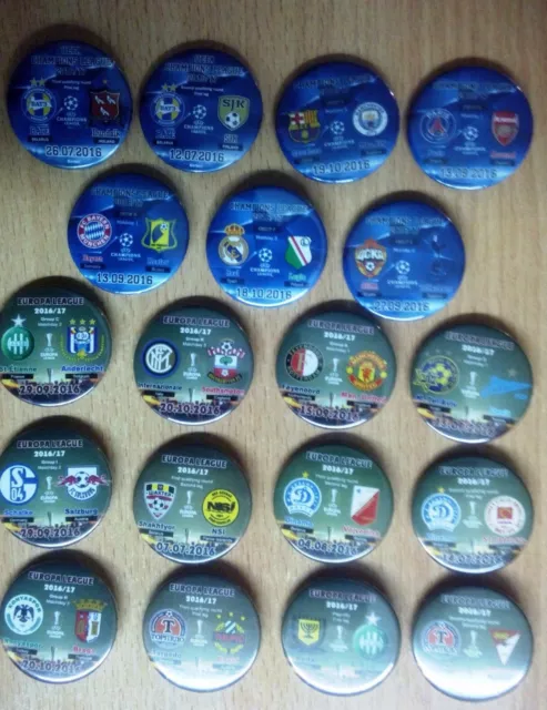 ALL 2016 / 2017 EUROPA LEAGUE Qualifying round match badges