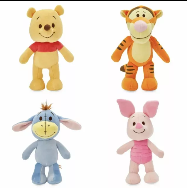 Disney Parks nuiMOs Plush Set 4  Winnie the Pooh Tigger Eeyore Piglet  ALL NWT