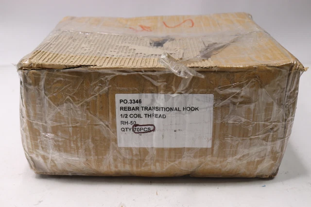 (70-Pk) Rebar Transitional Hook 1/2 Coil Thread RH-50