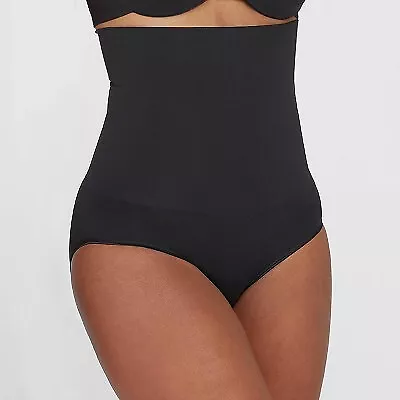 ASSETS by Spanx Women's Remarkable Results High Waist Control Brief - Black M