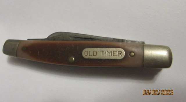 Vintage Schrade Usa Old Timer 340T 3 Blade Folding Pocket Knife