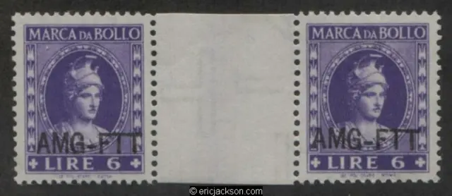 AMG Trieste Fiscal Revenue Stamp, FTT F56a mint, VF