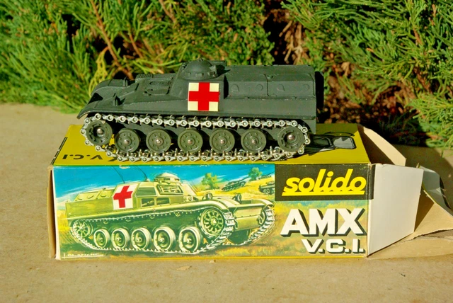Solido AMX V.C.I. - Miniature Véhicule Militaire - Vert - Échelle 1/50 - Neuf En Boîte