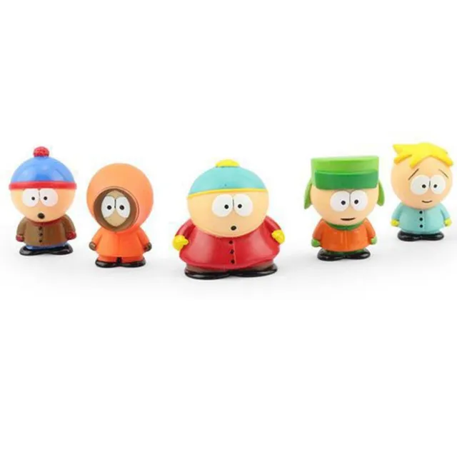5Pcs Set South Park Characters Kenny Stan Eric Action Figures Doll Toys NewGift