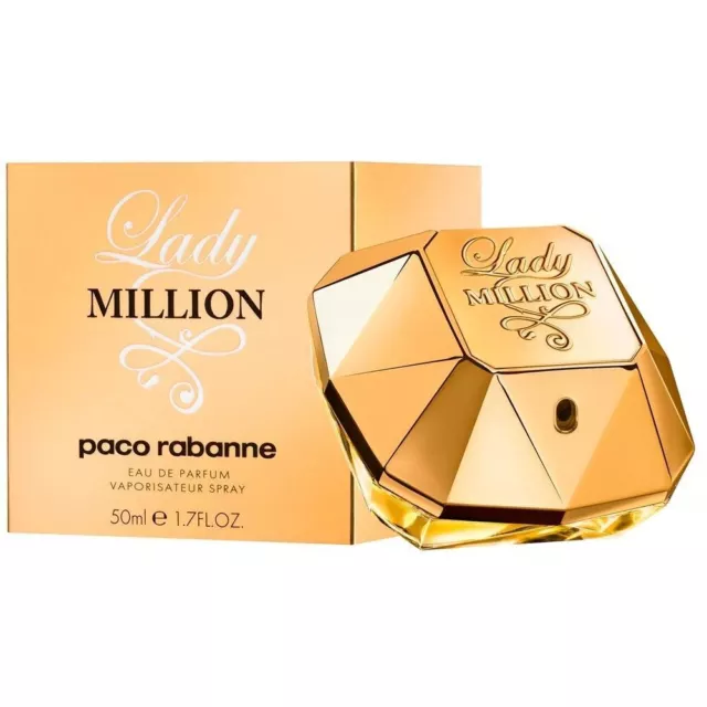Paco Rabanne Lady Million Eau De Parfum 50ml Spray Damaged Box