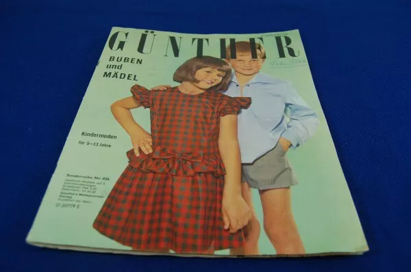 Günther Buben und Mädel 5-13 Mode Schnittmuster Heft vintage 1960er Kinder Nähen