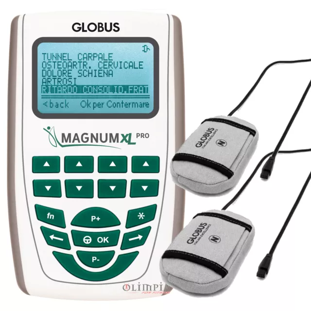 GLOBUS Magnetoterapia MAGNUM XL PRO con 2 solenoidi POCKET PRO - 42 prog - G6033